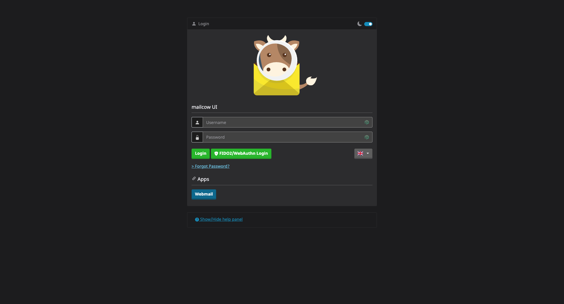 Mailcow Admin Login