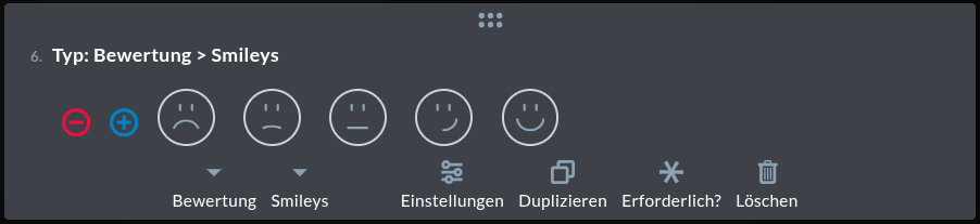 Bewertung > Smileys