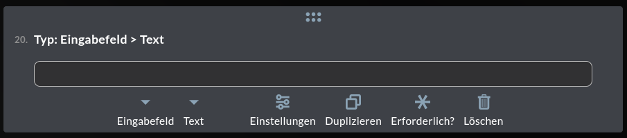 Eingabefeld > Textfeld