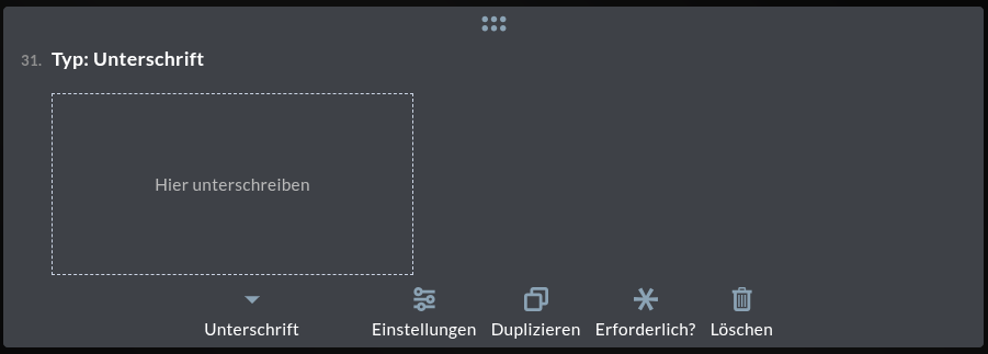 Unterschrift
