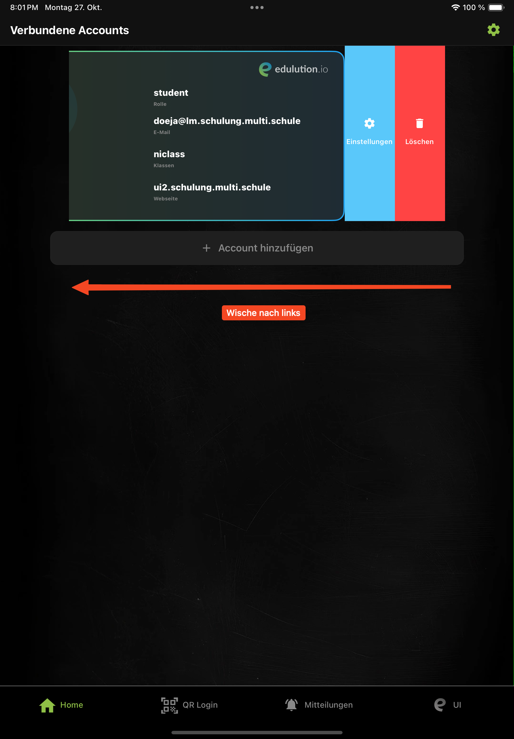 Account-Einstellungen