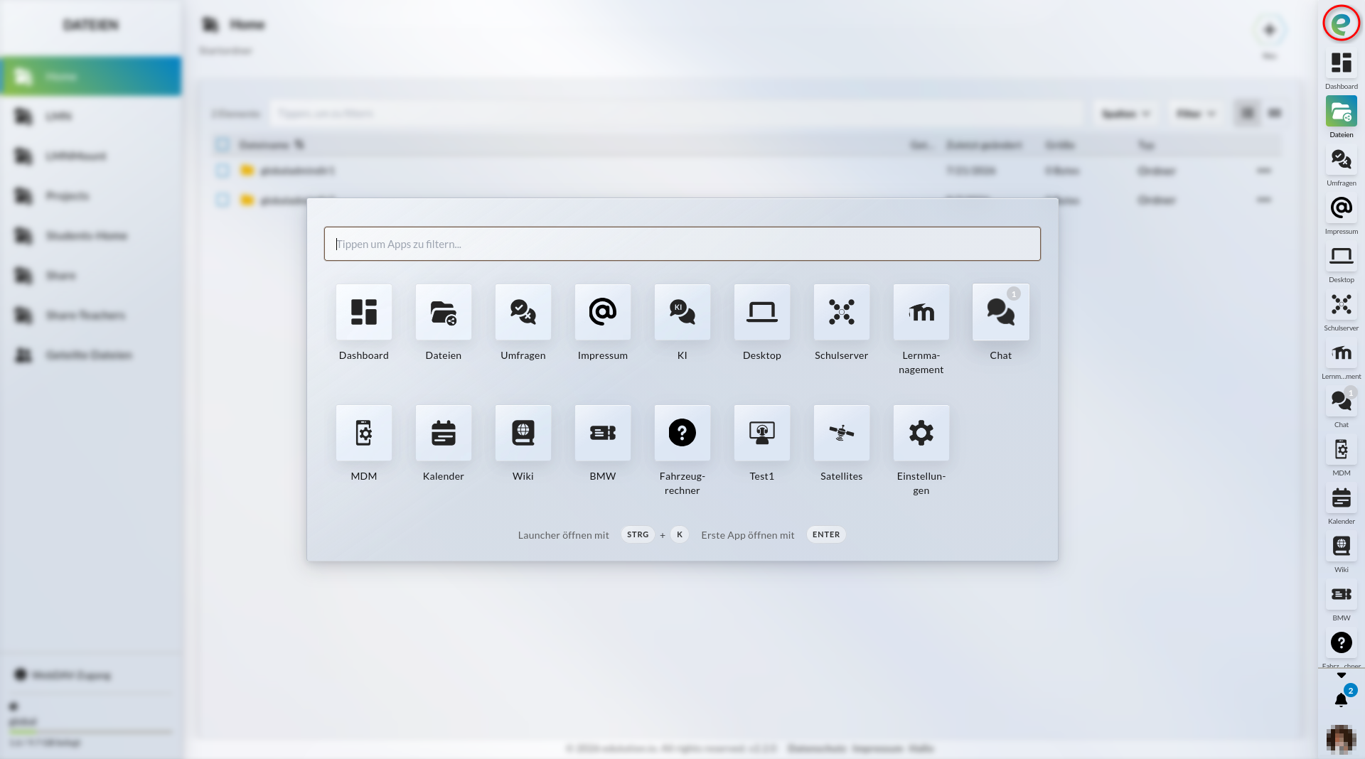 Navigation App-Launcher