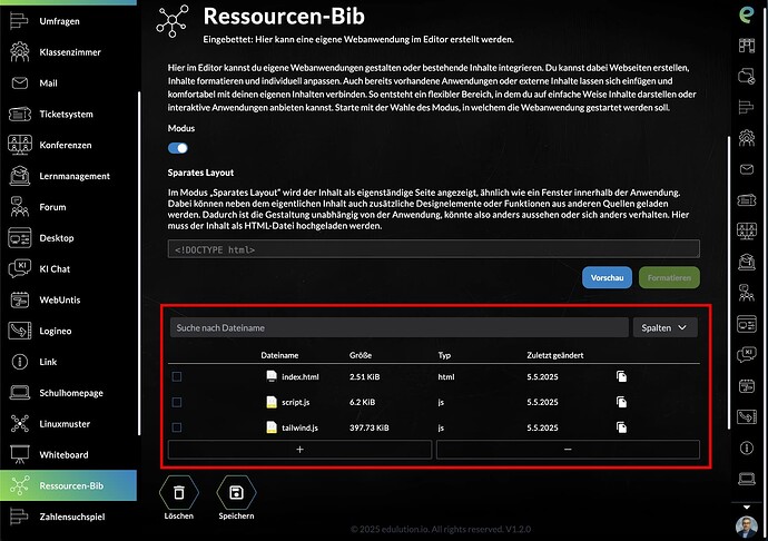 Ressourcen-Bibliothek