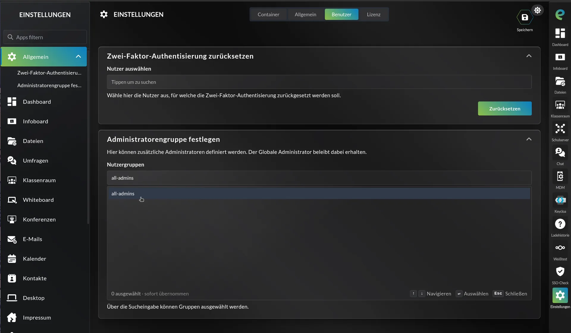 Benutzerverwaltung